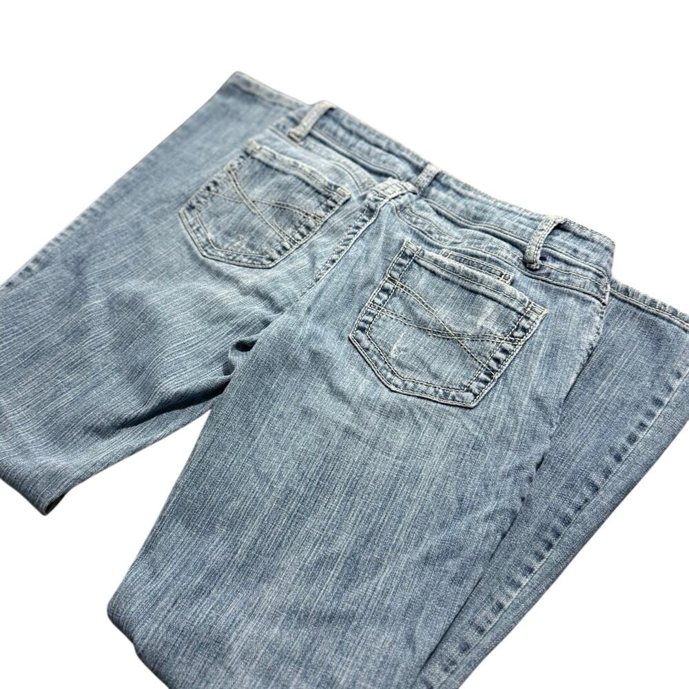 Aeropostale Skinny Flare Jeans Women’s 7/8 R Light Wash Y2K Low Rise Denim